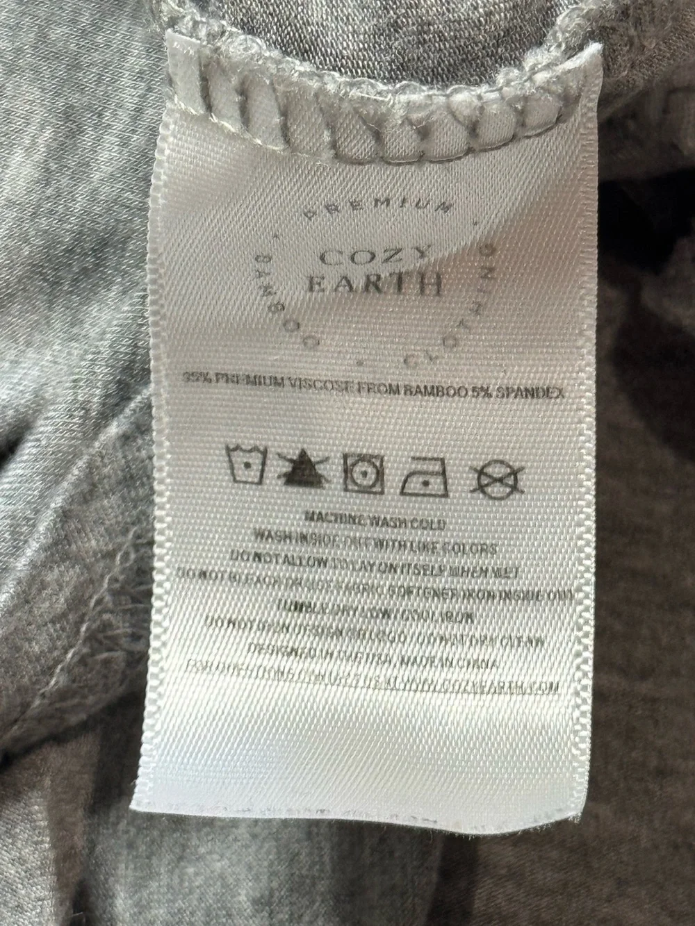 Cozy Earth Stretch-Knit Long Sleeve Bamboo Pajama Set size M